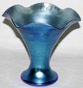 102105 STEUBEN BLUE AURENE ART GLASS VASE