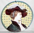 101233 FRENCH HANDPAINTED PORCELAIN PORTRAIT CHARGER