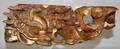 100121 CHINESE CARVED POLYCHROME WOOD FRAGMENT