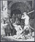 092133 REMBRANDT POSTHUMOUS ETCHING BEHEADING OF JOHN