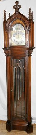 092116 REVERE TELECHRON ELEC WALNUT GRFATHER CLOCK