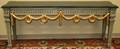 100073 PAINTED AND GILT WOOD CONSOLE TABLE L 84
