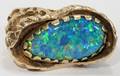 090161 AUSTRALIAN OPAL NUGGET GENTS RING