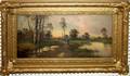 082129 OIL ON CANVAS C1900 12 X 24 LANDSCAPE