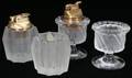 081197 LALIQUE JAMAIQUE SMYRNE CIGARETTE URNS