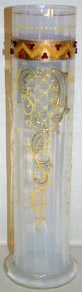 070164 VENETIAN OPALESCENT GLASS VASE C 1900 H 13