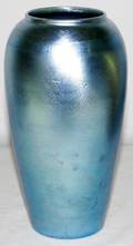 102136 DURAND IRIDESCENT BLUE ART GLASS VASE
