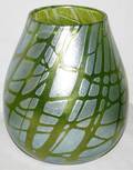 102148 IRIDESCENT ART GLASS VASE UNSIGNED