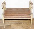 101282 BAKER NEOCLASSICAL STYLE CARVED WOOD BENCH