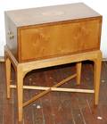 101281 BAKER FURNITURE HINGED END TABLE H23 L19