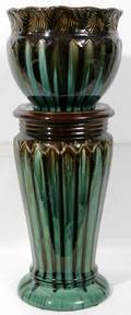 100185 WELLER POTTERY PEDESTAL  JARDINIRE