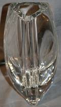 100179 BACCARAT SIGNED CRYSTAL VASE C1960 H8