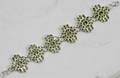 100159 925 STERLING SLIVER  1CT PERIDOT BRACELET