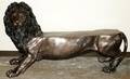 092168 BRONZE LION BENCH H37xL67