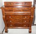 100089 AMERICAN EMPIRE MAHOGANY CHEST OF DRAWERS