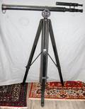 090193 BRASS DOUBLE TELESCOPE  TRIPOD STAND