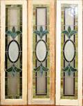 090165 AMERICAN SLAG  LEADED GLASS WINDOWS H 54