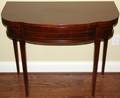081234 MAHOGANY  SATINWOOD CONSOLECARD TABLE