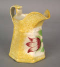 Yellow spatter creamer 19th c