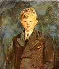 080189 PH SAWYER OIL PORTRAIT OF A YOUNG BOY