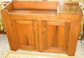 072146 AMERICAN PRIMITIVE PINE DRY SINK 19TH C