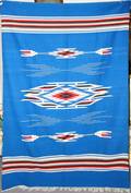 070202 AMERICAN INDIAN WOOL BLANKET FROM CHIMAYO