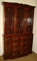 062178 MAHOGANY SECRETARY  BOOKCASE CIRCA 1950