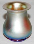 102183 IRIDESCENT ART GLASS BUD VASE UNSIGNED