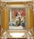 101310 E FERROT OIL ON CANVAS HAREM GIRL WBIRD