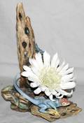 101290 BOEHM BISQUE ARIZONA QUEEN WCOLLARD LIZARD