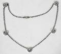 092223 DIAMOND CLUSTER BY THE YARD NECKLACE L15