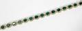 092222 12CT EMERALD  300 CT DIAMOND BRACELET L7