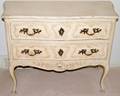 091291 BODART CARVED  PAINTED WOOD COMMODES H 31