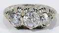 091302 WHITE GOLD FILIGREE  2CT DIAMOND TW RING