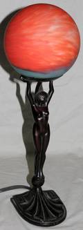 080219 LAMP WFEMALE HOLDING GLASS GLOBE 17