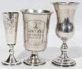 071236 RUSSIAN SILVER GOBLETSKIDDUSH CUP THREE
