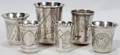 071246 RUSSIAN 875 SILVER VODKA CUPS MOSCOW SIX