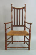 New England Queen Anne banister back armchair ca 1750