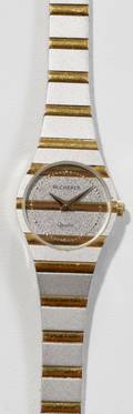 062208 BUCHERER STAINLESS AND GOLD WATCH