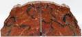 061315 PETRIFIED WOOD BOOKENDS H 6 34 W 7 12