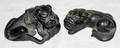 102244 ASIAN BRONZE FIGURES OF RECLINING FOO LIONS