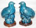 102242 CHINESE GLAZED PORCELAIN FIGURES OF BIRDS