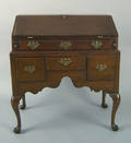 Pennsylvania Queen Anne walnut desk on frame ca 1765