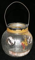 101344 AMERICAN GLASS JACK O LANTERN CANDY CONTAINER