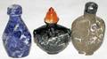 100273 SEMIPRECIOUS STONE SNUFF BOTTLES H25