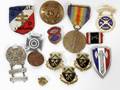 100252 GERMAN FRENCH AM WWII ENAMEL MEDALS 16
