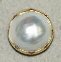 100244 YELLOW GOLD  MABE PEARL LADYS RING