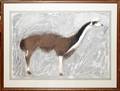 092272 CHARLES CULVER PASTEL ON PAPER C1950S LLAMA