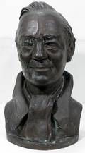 092230 BRONZE BUST CAST BY LUIGI TOMMASI FOUNDRY