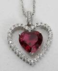 092229 53 CT TOURMALINE  DIAMOND PENDANT DIA1
